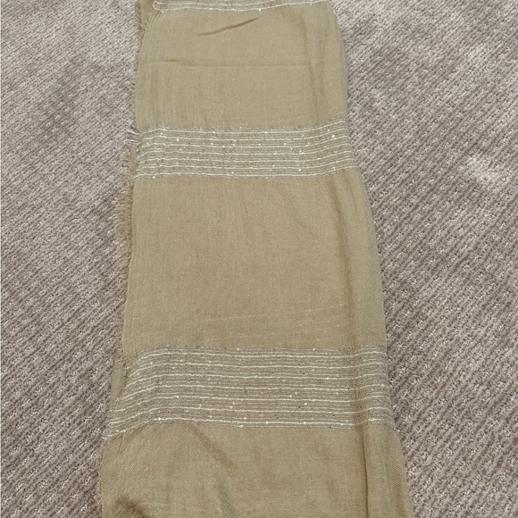 Charming Charlie Gold Light Brown Scarf - Picture 1 of 4